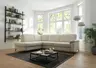 Ecksofa - Ecke links, 3-Sitzer, Stoff, Beige