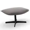 Hocker Helge - Leder, Silber