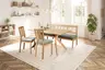 Esstisch - LB ca. 160x90 cm, Wildeiche massiv