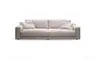 Megasofa CALIX - 3-Sitzer, Microfaser, Taupe