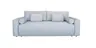Schlafsofa - 2,5-Sitzer inkl. Schlaffunktion, Stoff, Silberfarben