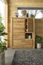 Highboard Farmingdale - Eiche massiv, natur geölt