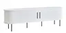TV-Lowboard - B ca. 180 cm, Eiche Furnier, Weiß