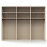Drehtürenschrank Matera - BTH ca. 301x60x235 cm, Lack Kaschmir, Abs. Pfirsich