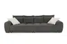Megasofa JANNI - 3-Sitzer, Stoff, Grau