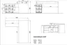 Winkelschreibtisch GRIFFIN - LB ca. 146x145 cm, Eiche Nachbildung, Graphit