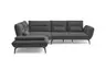 Ecksofa PAYTON - Ecke links, 2,5-Sitzer, Stoff, Anthrazit