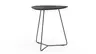 Ecktisch Fano - LBH ca. 59x50x55 cm, HPL, Schwarz Marmoriert