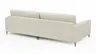 Ecksofa Janne - 1,5-Sitzer, Longchair rechts, Cord, Offwhite