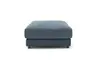 Hocker Juni - LB ca. 90x90 cm, Stoff, Petrol