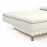 Sofa Lakeville 2 - 2-Sitzer inkl. Schlaffunktion mit Bettkasten, Stoff, Natur