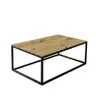 Couchtisch - LB ca. 100x60 cm, Asteiche, Schwarz