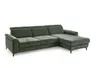 Ecksofa - 3-Sitzer mit Longchair rechts, Stoff, Moos
