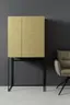 Barschrank 3900 - Lack matt, Goldfarben