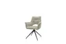 Armlehnstuhl MALEEN - drehbar, Stoff, Beige