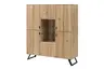 Highboard - Wildeiche Bianco Massiv