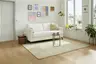 Schlafsofa Laredo - 2,5-Sitzer inkl. Schlaffunktion, Stoff, Offwhite