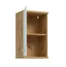 Hängeschrank- B ca. 40 cm, Eiche Dekor, Hellgrau