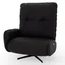 Loungesessel Lovere - Leder, Schwarz, Armlehne links