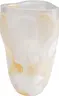 Vase- BHT ca. 19x29x17 cm, Glas, Beige