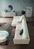 Ecksofa Cuneo Klassik - Longchair links, 2-Sitzer, Boucle, Creme