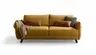 Sofa Fiolina - 3-Sitzer inkl. Schlaffunktion, Stoff, Senfgelb