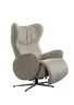 Fernsehsessel EM Menifee - Relaxfunktion manuell, Leder, beige