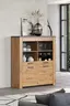 Highboard - Eiche Dekor, Graphit