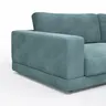 Sofa Juni - 3-Sitzer, Cord, Petrol