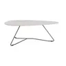 Couchtisch Oliva - LBH ca. 100x70x37 cm, HPL, Creme Natur