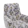 Drehsessel Charlotte - Stoff, Blumig