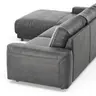 Ecksofa Balok - Longchair groß links mit 2,5-Sitzer, Stoff, Anthrazit
