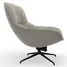 Sessel Unn - Stoff, Grau