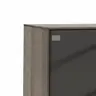 Highboard Saratoga - Buche massiv, silbergrau geölt