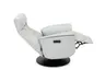 Sessel - Größe M, Relaxfunktion motorisch, Leder, Eisengrau