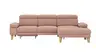 Ecksofa Hudson - 2,5-Sitzer mit Longchair rechts, inkl. Kopfteil/Armlehne verstellbar und Relaxfunktion (motorisch), Stoff, Kupfer
