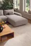 Ecksofa Serava - 2,5-Sitzer mit Longchair rechts, inkl. Relaxfunktion, Stoff, Grau
