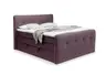 Boxspringbett HOLLIE- Liegefläche ca. 180x200 cm, Stoff, Brombeer