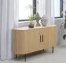 Sideboard - B ca. 140 cm, Eiche Furnier, Natur