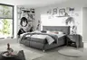 Boxspringbett HAROA- Liegefläche ca. 180x200 cm, Stoff, Anthrazit, Bonell, Inkl. Topper