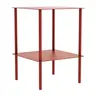 Beistelltisch Dagny - BHT ca. 40x55x40 cm, Quadratisch, Metall, Camparirot