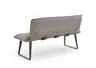 Einzelbank - Leder, Grau