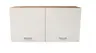 Hängeschrank- B ca. 100 cm, Eiche Dekor, Weiß, Matt