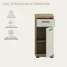 Standschrank - B ca. 37 cm, Evoke Eiche Nachbildung, Kaschmir