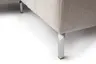 Ecksofa - 2-Sitzer mit Ecke rechts, Kopfteil/Sitztiefe verstellbar, Stoff, Natur