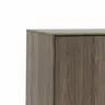 Sideboard Saratoga - mit Klapptüren, Buche massiv, silbergrau geölt