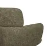 Armlehnstuhl MANJA - drehbar, Stoff, Braun