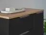 Highboard- Schwarz Matt, Eiche Dekor