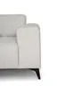 Ecksofa - Longchair links mit 3-Sitzer, Stoff, Natur