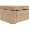 Nachttisch 1660 - Wildeiche bianco, sandgestrahlt